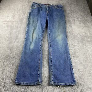 Levis 550 Classic Relaxed Bootcut Stretch Jeans Womens 12 M Blue Mid Rise VTG‎